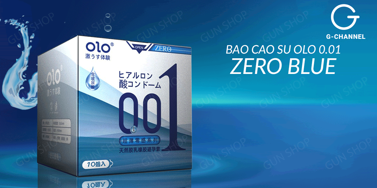  Review Bao cao su OLO 0.01 Zero Blue - Siêu mỏng nhiều gel - Hộp 10 cái giá rẻ