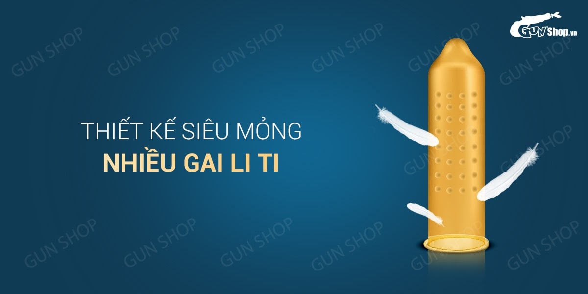  Sỉ Bao cao su OLO 0.01 Đồng Hồ Vàng - Kéo dài thời gian - Hộp 10 cái giá rẻ