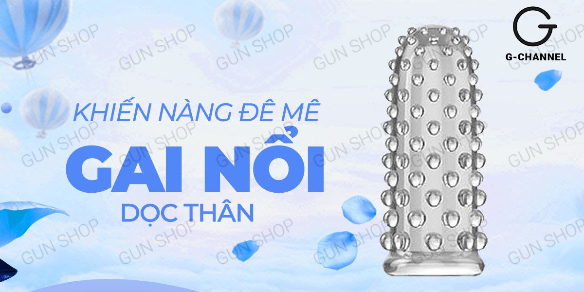  Cửa hàng bán Bao cao su 2 ngón tay dài Aichao - Gai nổi lớn - Hộp 2 cái giá sỉ