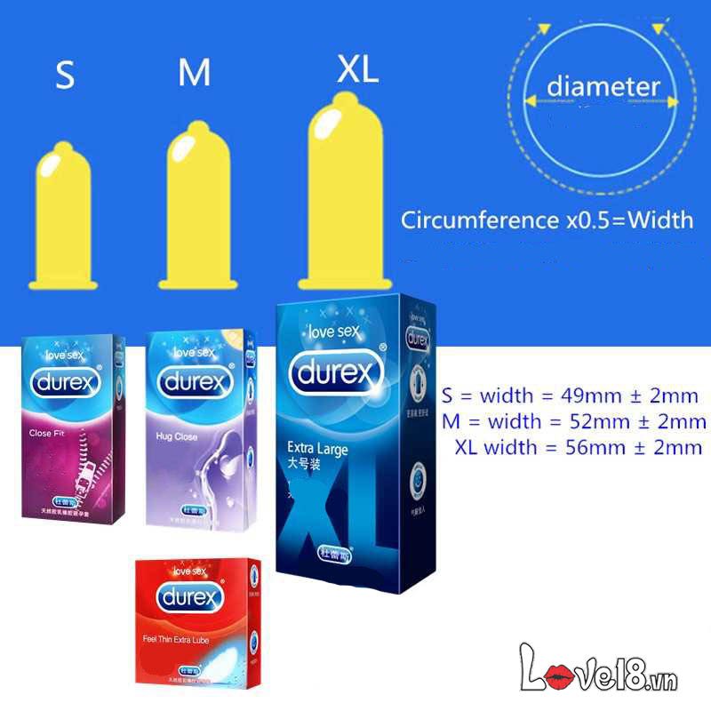  Giá sỉ Bao cao su Durex Extra Large size XL nhập khẩu