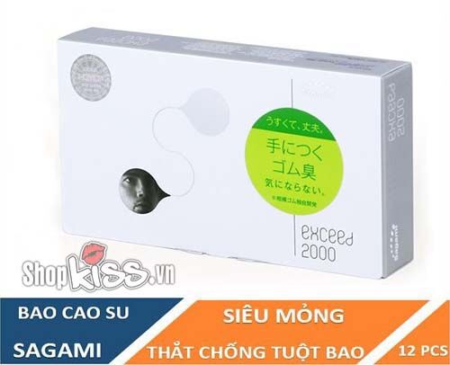  Thông tin Bao cao su mỏng Sagami Exceed 2000 hộp 12 cái chính hãng