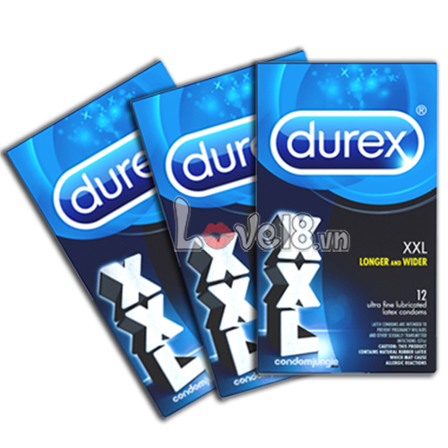  Phân phối Bao Cao Su Size Lớn Durex XXL Hộp 12 cao cấp