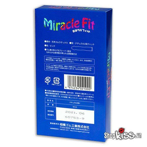  Đại lý Bao cao su size nhỏ Sagami Miracle Fit – Hộp 10 cái giá tốt