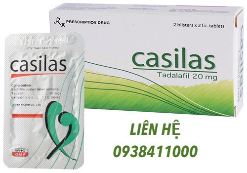  Giá sỉ Viên uống Casilas 20mg trị rối loạn cương dương kéo dài thời gian quan hệ thuốc trị xuất tinh sớm hàng mới về