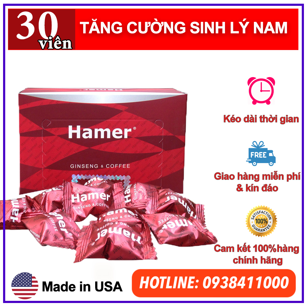  Đánh giá Kẹo sâm Hamer mỹ chính hãng thuốc cường dương ông ngậm bà khen tốt nhất chính hãng