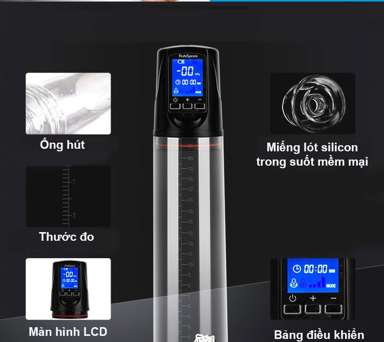  Đánh giá Máy tập to dương vật bơm hút sạc điện LCD chính hãng