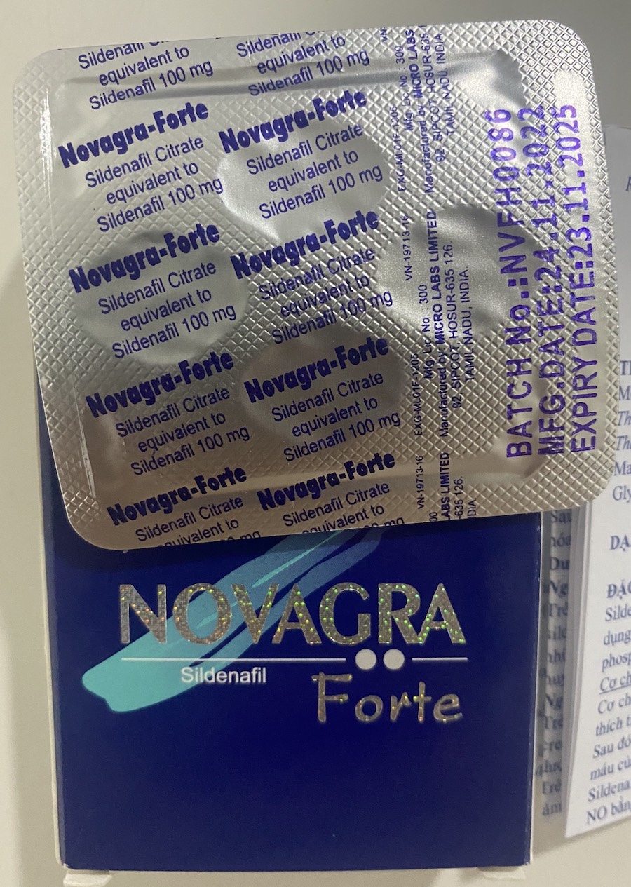  Đại lý Thuốc Novagra Forte 100mg cương dương Ấn Độ chống xuất tinh sớm tăng sinh lý cao cấp