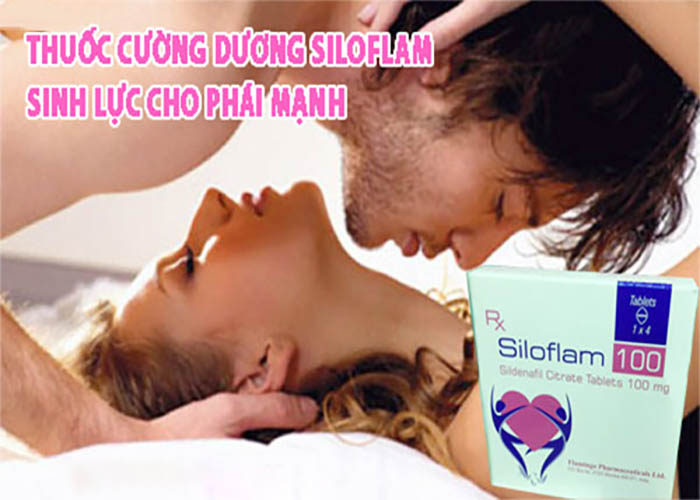  Sỉ Viên uống SILOFLAM 100MG thuốc cường dương dành cho nam giới trị xuất tinh sớm kéo dài thời gian quan giá rẻ